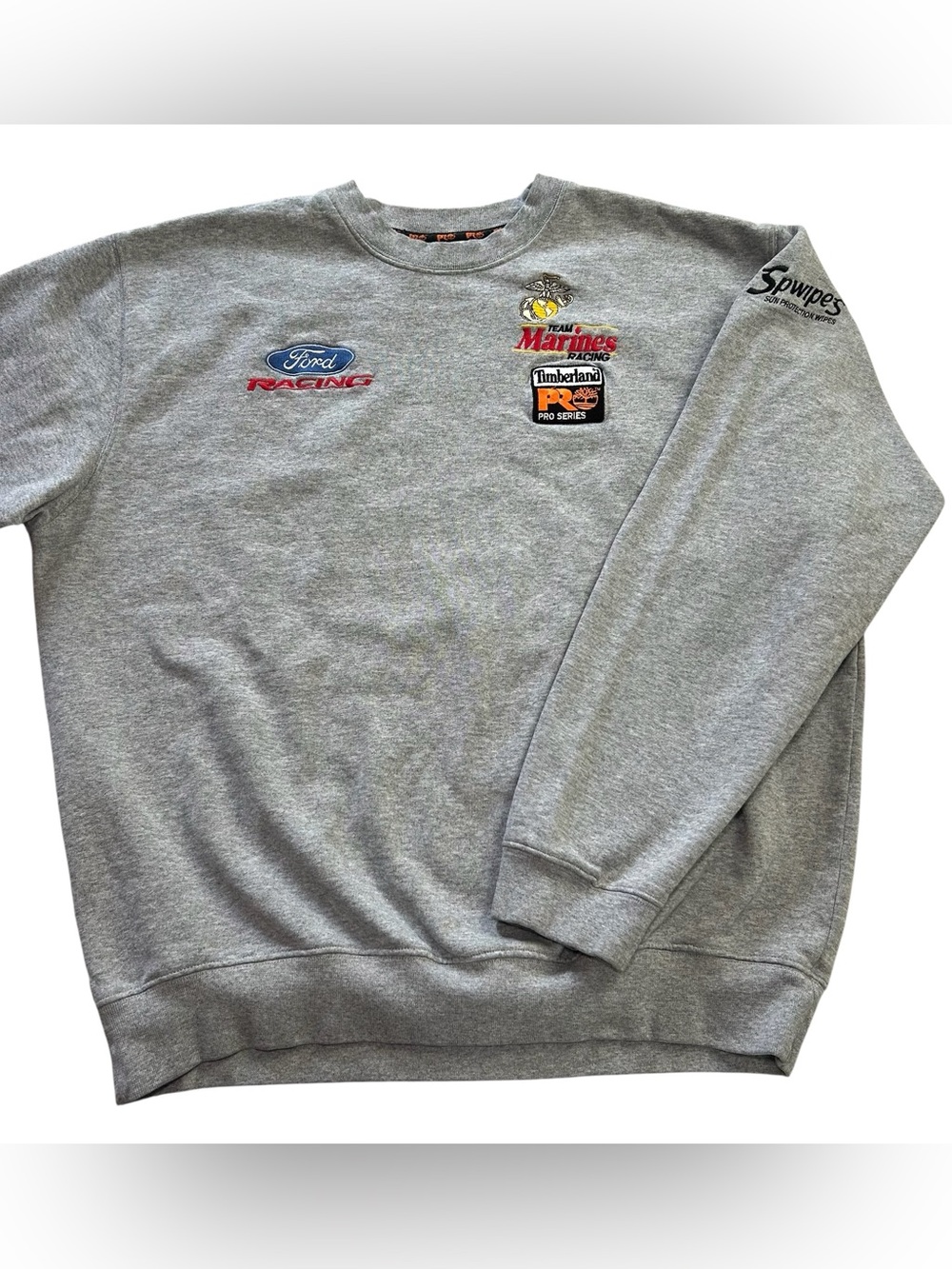 VTG Team Marines Racing Timberland PRO Sweatshirt L Ford NASCAR Rensi Crewneck